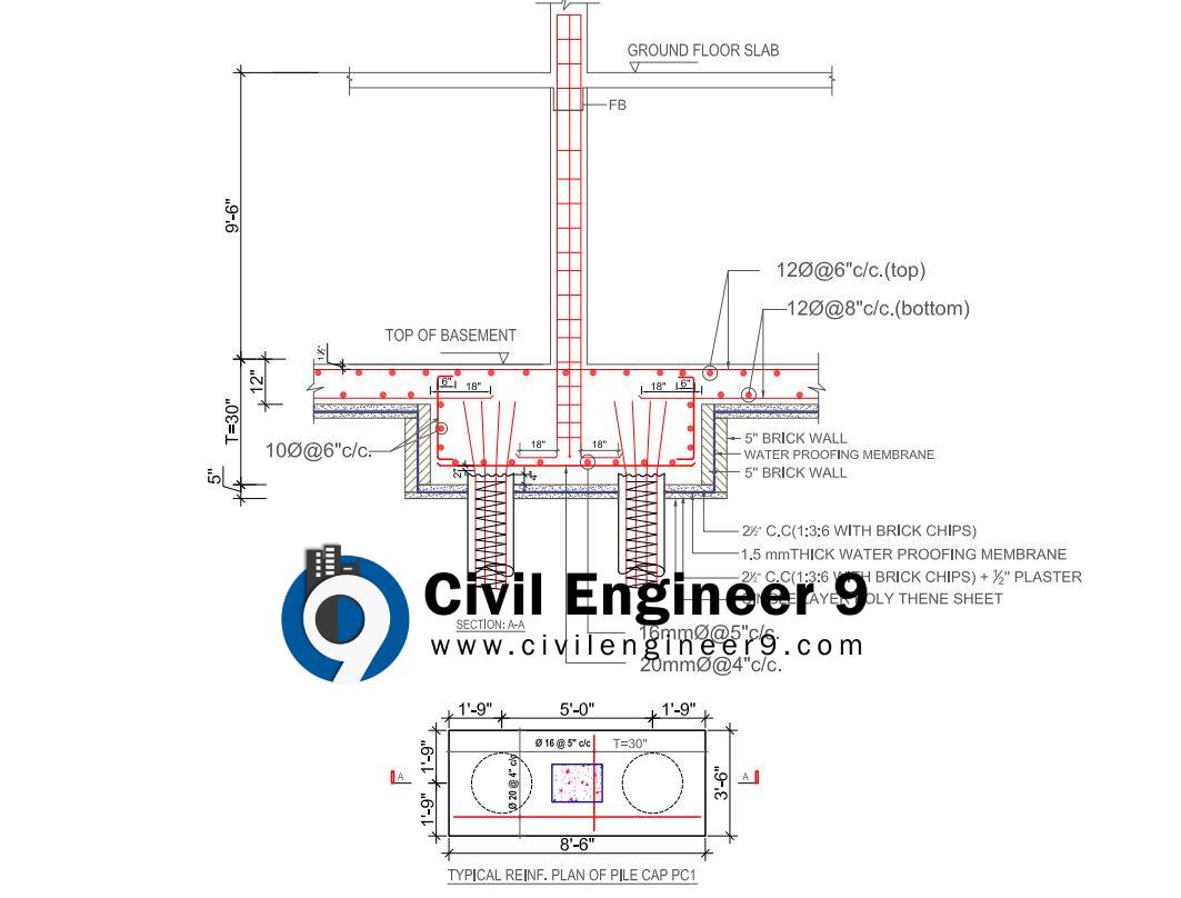 Pile Cap Detail And Column Drawing Presented In This - vrogue.co