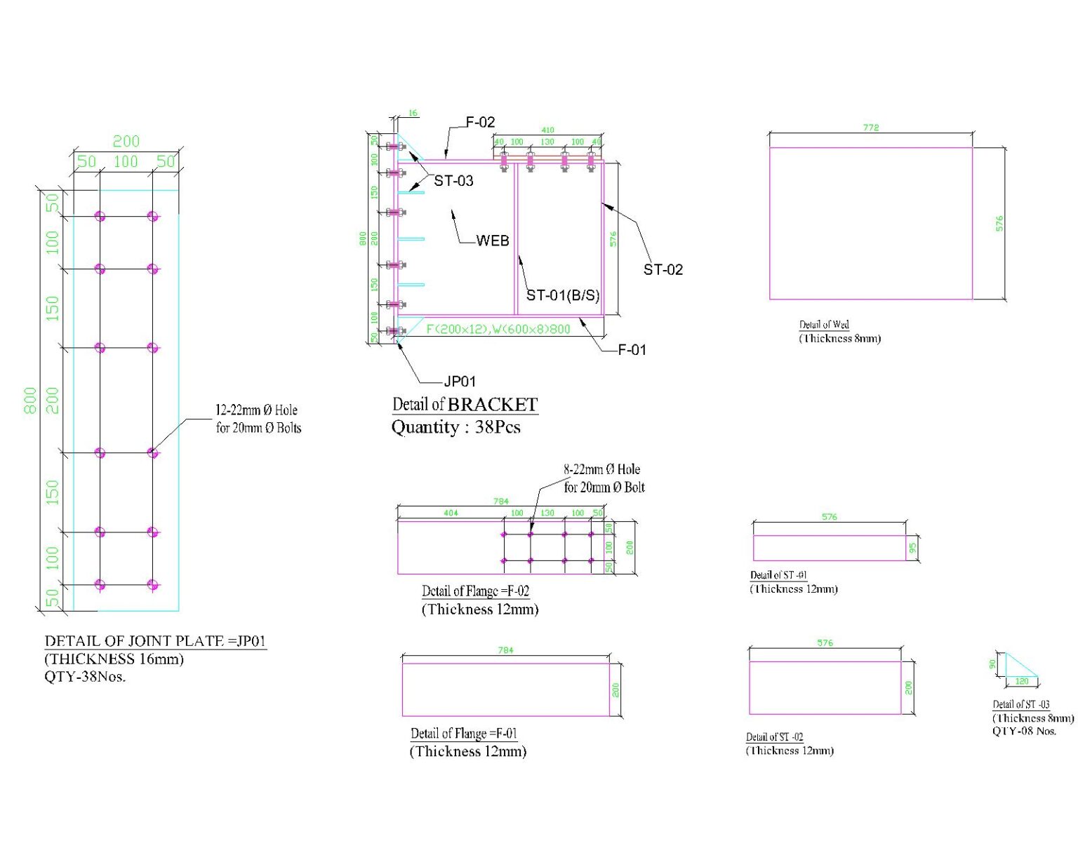 Steel Structure Design AutoCAD Drawings Free Download