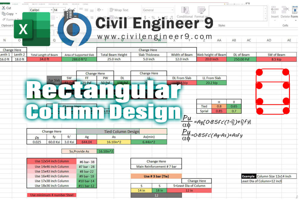 Rectangular Column Design